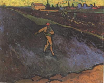 Vincent Van Gogh The Sower:Outskirts of Arles in the Background (nn04) oil painting image